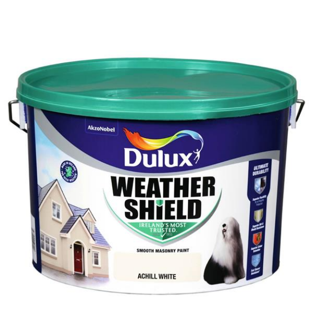 Picture of DULUX WEATHERSHIELD ACHILL WHITE 10L