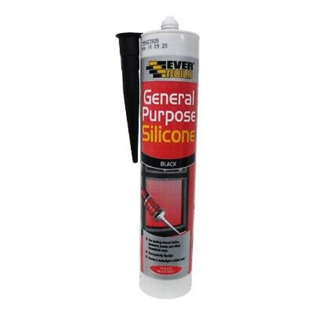 Picture of EVERBUILD SILICONE SEALANT BLACK 280ML