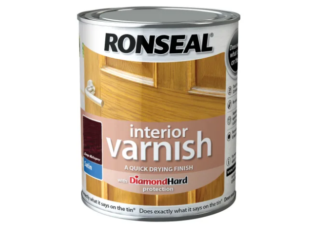 Picture of RONSEAL DIAMOND INTERIOR VARNISH DEEP MAHOGANY 750ML