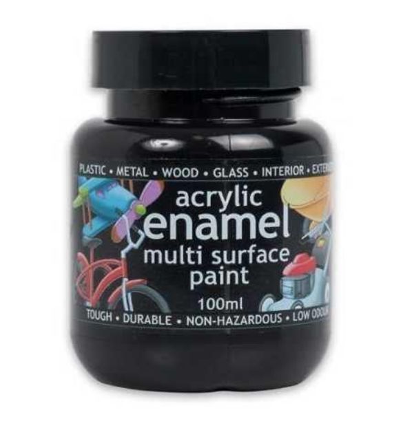 Picture of ACRYLIC BLACK ENAMEL PAINT 100ML