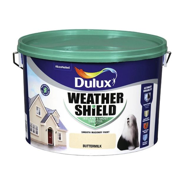 Picture of DULUX WEATHERSHIELD BUTTERMILK 10L