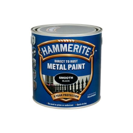 Picture of HAMMERITE METAL PAINT SMOOTH BLACK 2.5L