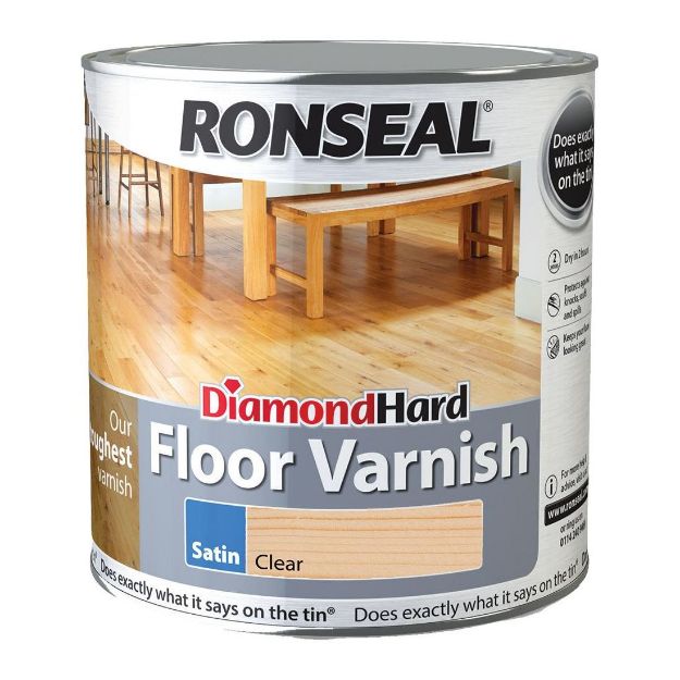 Picture of RONSEAL DIAMOND CLEAR FLOOR VARNISH SATIN 2.5L