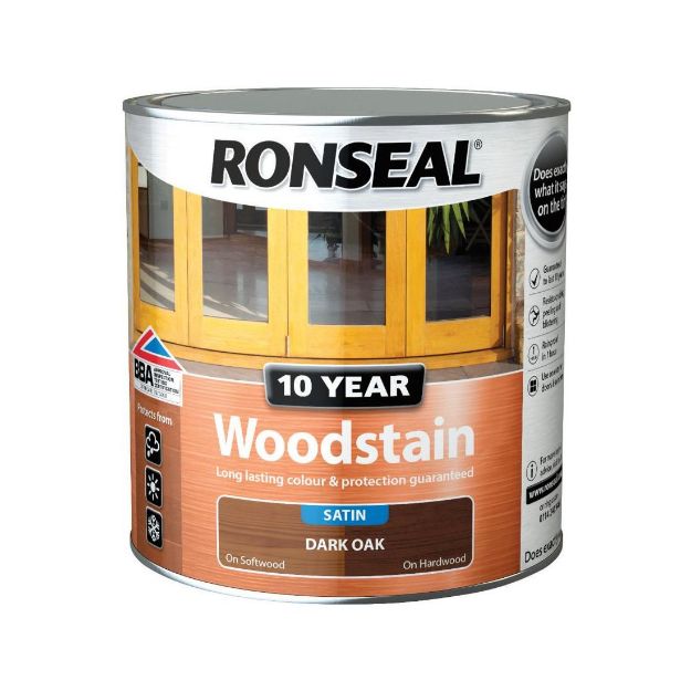 Picture of RONSEAL 10 YEAR WOODSTAIN DARK OAK 750ML