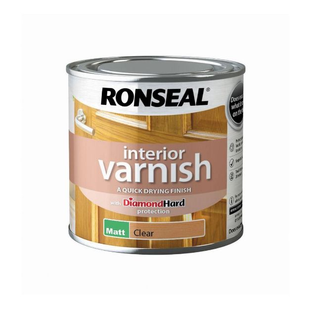 Picture of RONSEAL DIAMOND CLEAR MATT VARNISH  250ML