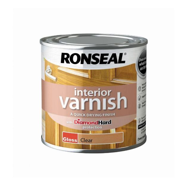 Picture of RONSEAL DIAMOND CLEAR GLOSS VARNISH 250ML