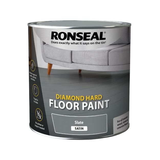 Picture of RONSEAL DIAMOND FLOOR PAINT SLATE GREY 2.5L