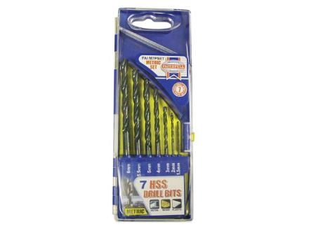 Picture of FAITHFULL STEEL 7 PIECE DRILL SET