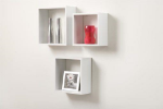 Picture of DURALINE TRIPLE CUBE SHELVES WHITE 30 X 27 X 24CM