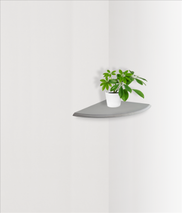 Picture of TEMA CORNER SHELF KIT GREY 400 X 400 X 15