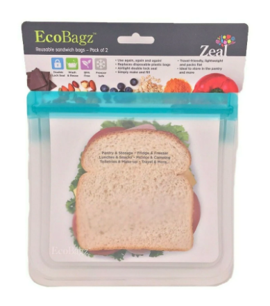 Picture of ECO BAGZ REUSABLE SANDWICH BAGS PACK OF 2