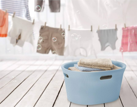 Picture of TATAY BAOBAB LAUNDRY BASKET 35 LT BLUE MIST