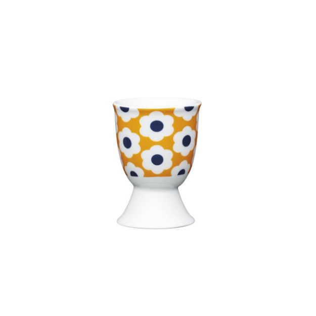 Picture of KITCHEN CRAFT EGG CUP RETRO FLOWER SPOT