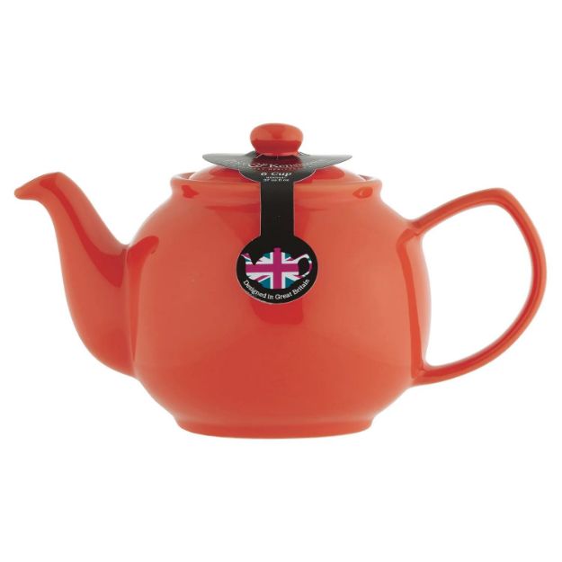 Picture of BURNT ORANGE 6 CUP TEAPOT