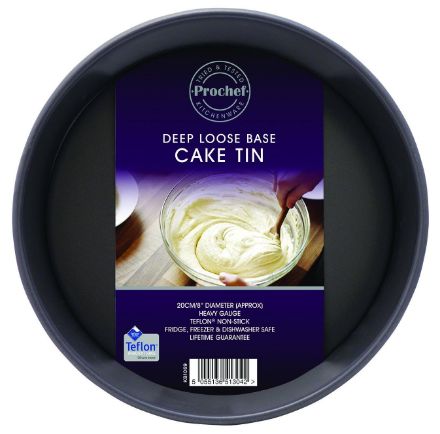 Picture of PROCHEF DEEP LOOSE BASE CAKE TIN 8"