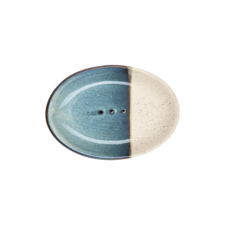 Picture of soap dish rustic blue /cream