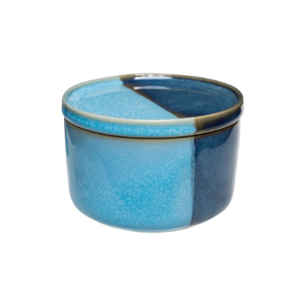 Picture of storage jar industrial blue bathroom