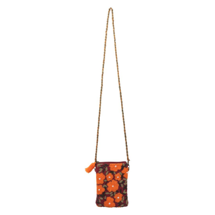 Picture of shoulder bag flowers