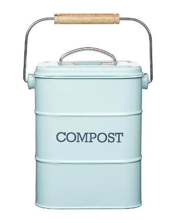 Picture of KITCHEN CRAFT LIVING NOSTALGIA COMPOST BIN BLUE