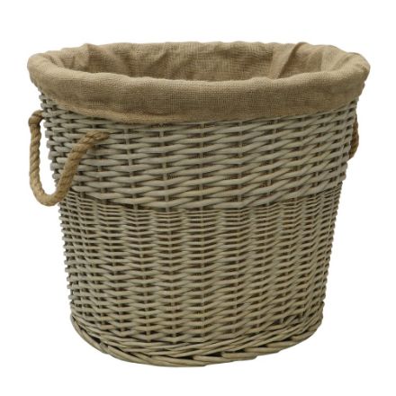 Picture of ANTIQUE WASHED LINED BASKET