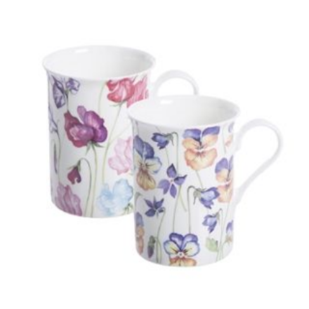 Picture of SWEET PEA & VIOLA CHINA MUGS