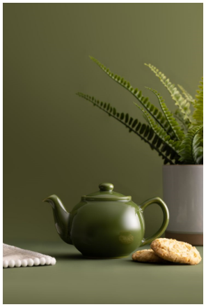 Picture of OLIVE GREEN 2 CUP TEAPOT