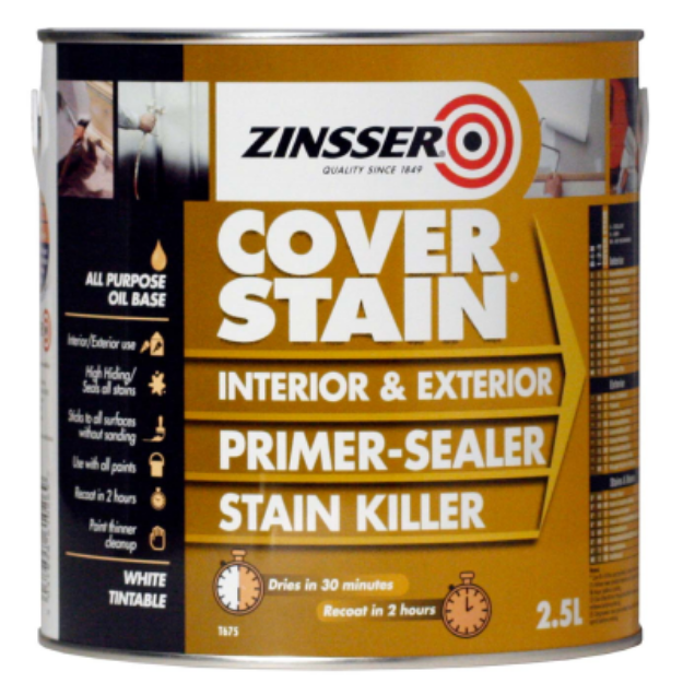 Picture of ZINSSER COVER STAIN PRIMER SEALER 2.5L