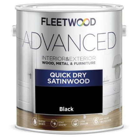 Picture of FLEETWOOD ADVANCED SATINWOOD BLACK 750ML