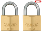 Picture of ABUS BRASS PADLOCK TWIN PACK 65/40