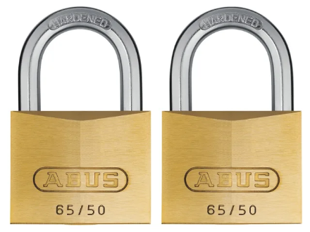 Picture of ABUS BRASS PADLOCK TWIN PACK 65/50
