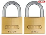 Picture of ABUS BRASS PADLOCK TWIN PACK 65/50