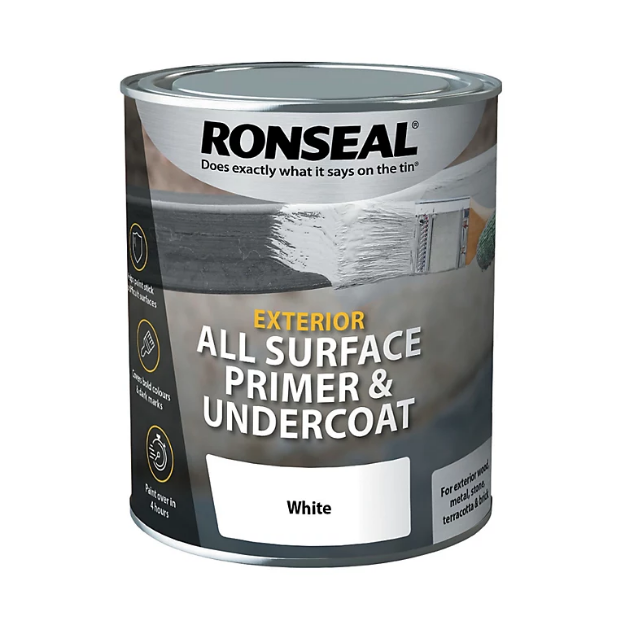 Picture of RONSEAL EXTERIOR ALL SURFACE PRIMER & UNDERCOAT WHITE 750ML