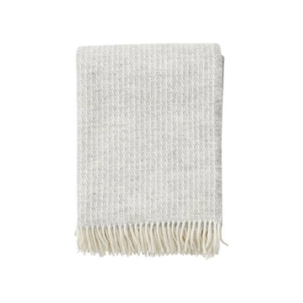 Picture of wool throw line light grey
