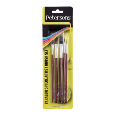 Picture of PETERSONS PARAGON ARTIST BRUSH SET 5 PACK