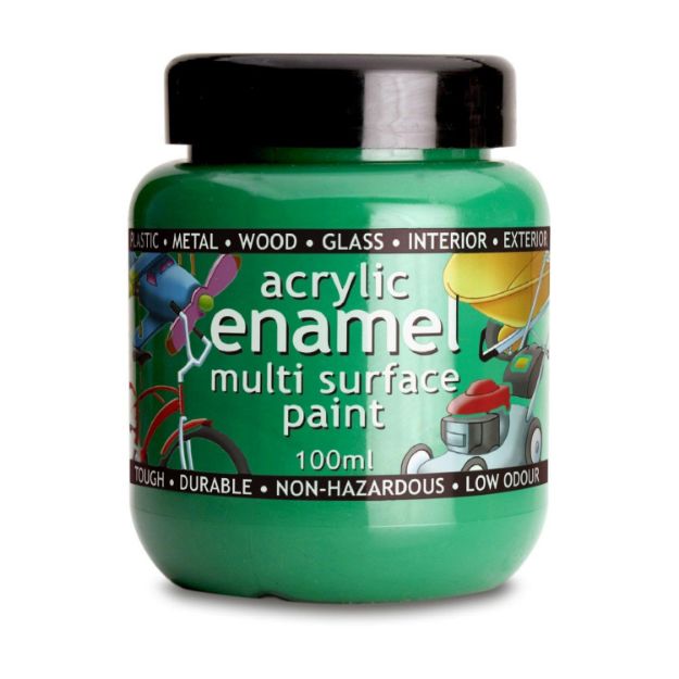 Picture of ACRYLIC GREEN ENAMEL PAINT 100ML