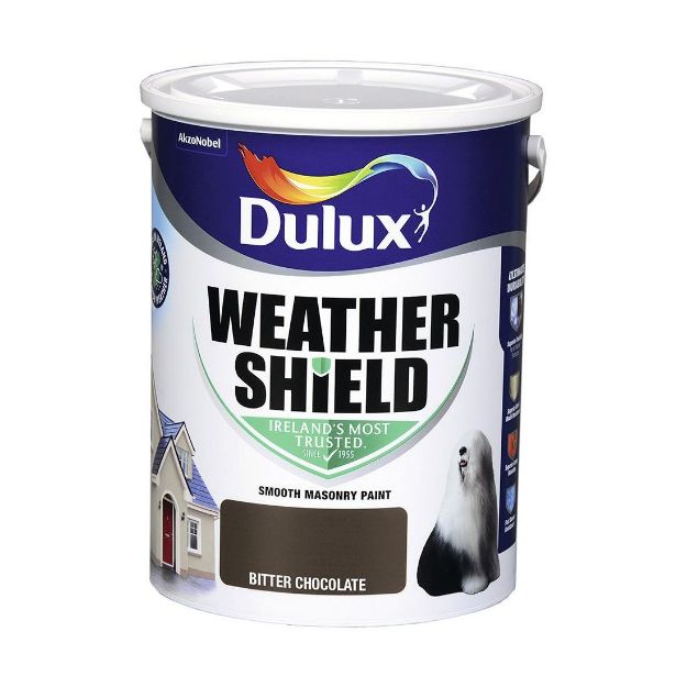 Picture of DULUX WEATHERSHIELD BITTER CHOCOLATE 5L