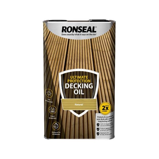 Picture of RONSEAL ULTIMATE DECKING OIL NATURAL 5L