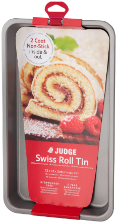 Picture of JUDGE OBLONG SWISS ROLL TIN 32 X 18 X 3CM
