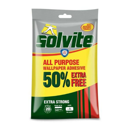 Picture of SOLVITE WALLPAPER ADHESIVE 4.5 ROLL 68G