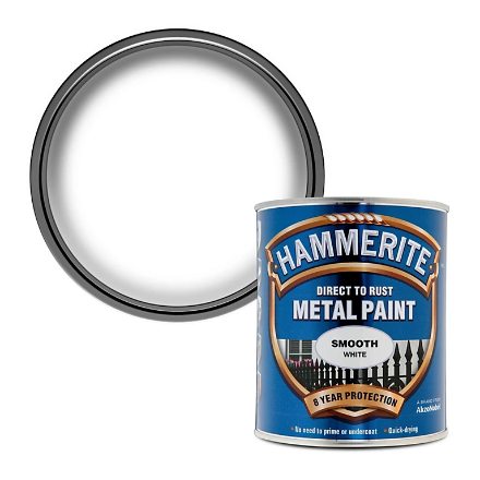 Picture of HAMMERITE METAL PAINT SMOOTH WHITE 750ML