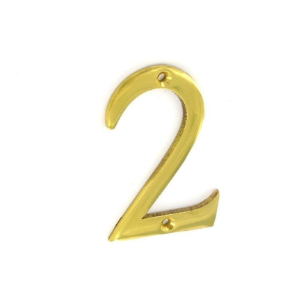 Picture of SECURIT BRASS NUMERAL NO.2 75MM