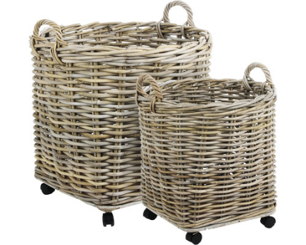 Picture of MERCIA BASKET ROUND LARGE WITH WHEELS