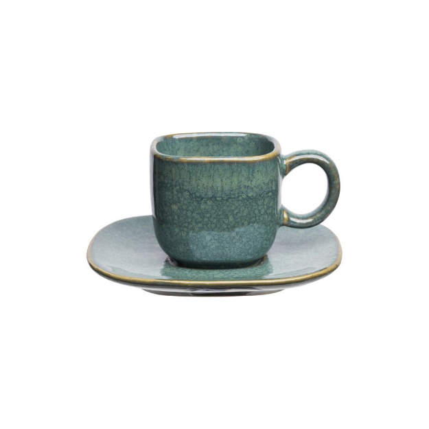 Picture of espresso mug /saucer industrial emerald