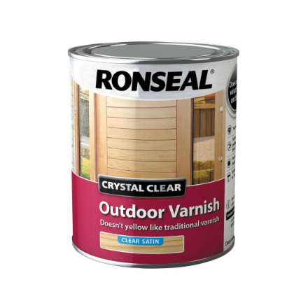 Picture of RONSEAL CRYSTAL CLEAR EXTERIOR VARNISH SATIN 750ML