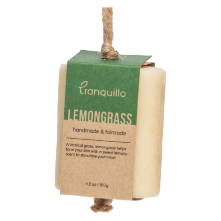 Picture of soap on a rope lemongrass