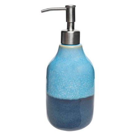 Picture of soap dispenser industrial blue