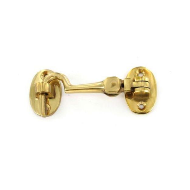 Picture of SECURIT BRASS CABIN HOOK 100MM