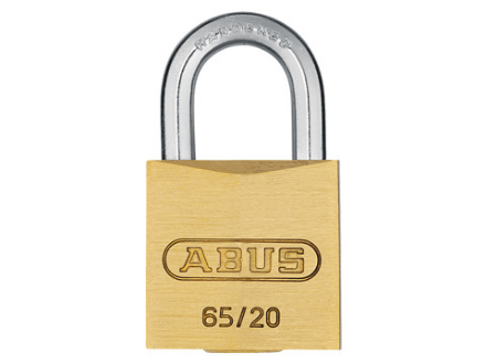 Picture of ABUS COMPACT BRASS PADLOCK 65C20 TWIN PACK