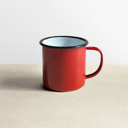 Picture of FALCON ENAMEL MUG RED 9CM