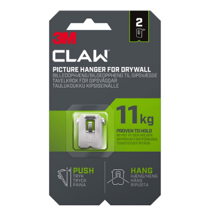 Picture of 3M CLAW DRYWALL PICTURE HANGER 11KG 2 PACK 